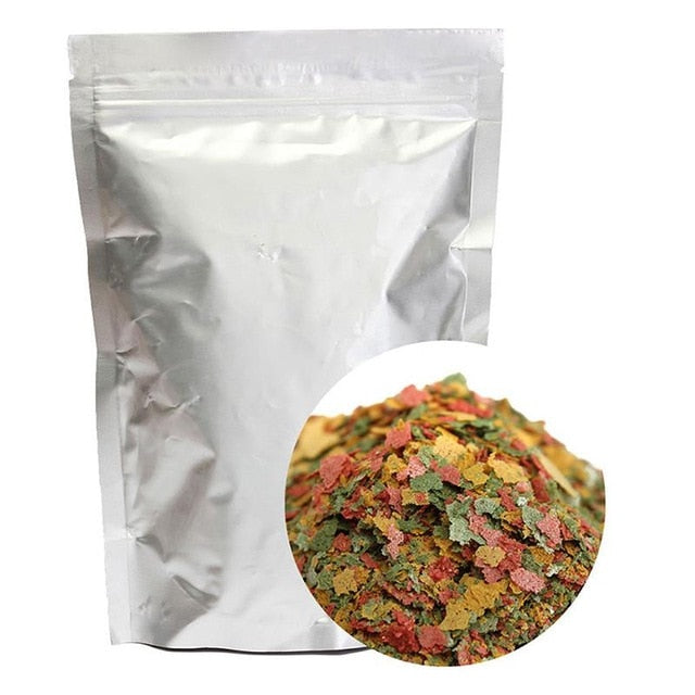 Aquarium Fish Food Tetra Flakes For Tropical Fish Marine Ornamental Fish Small Goldfish Koi Feeding Food EZLIFE 100g/Pack PT0304